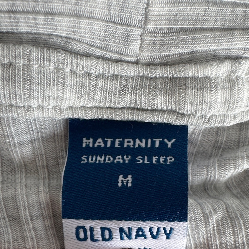 Old Navy Light Grey Nursing Nightgown and Robe Set - Picture 2 of 5